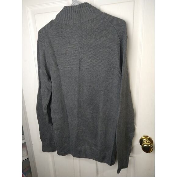 Porter&Ash Men's S Sweater Grey Pullover Four Button Close Length Long Sleeve - Picture 9 of 10